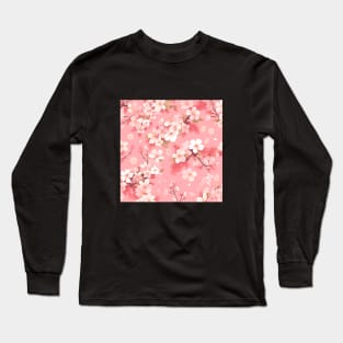 Japanese Cherry Blossom - Anime Patterns Long Sleeve T-Shirt